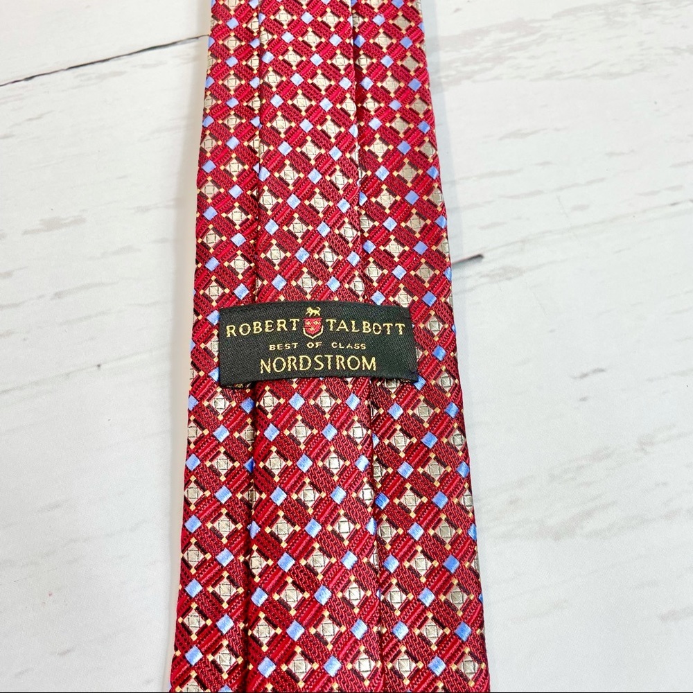 Men's Robert Talbott Best of Class Tie (Red/Blue) - Picture 3 of 11